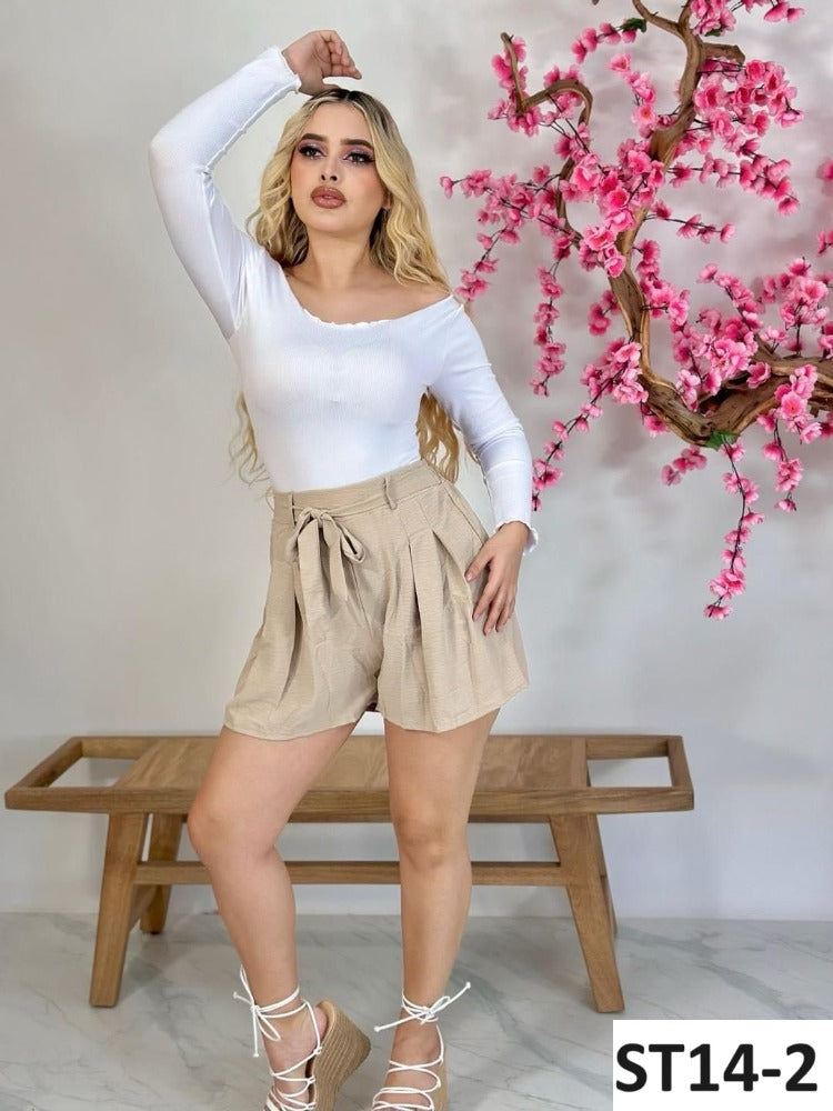 Short Lazo Cintura Lisa  ST4