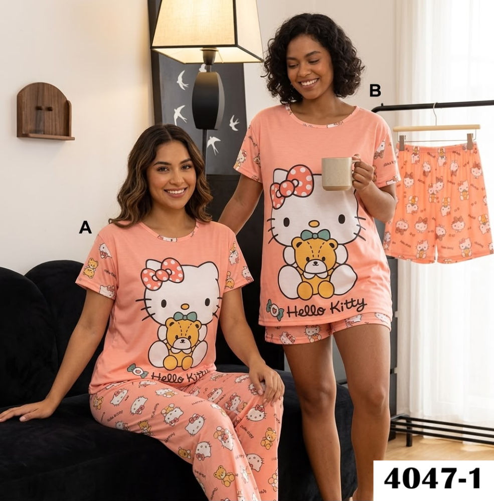 PIJAMA VIRAL 4 PIEZAS 4047