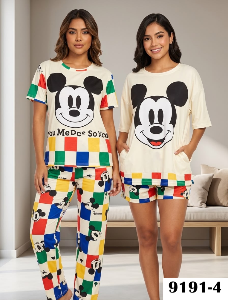 PIJAMA VIRAL 4 PIEZAS 9191