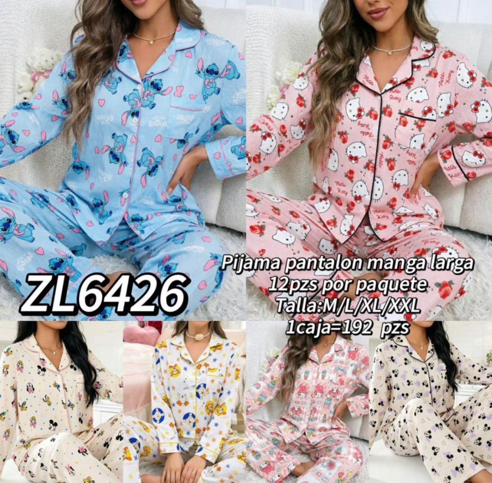 PIJAMA CAMISERA PERSONAJES ZL6426