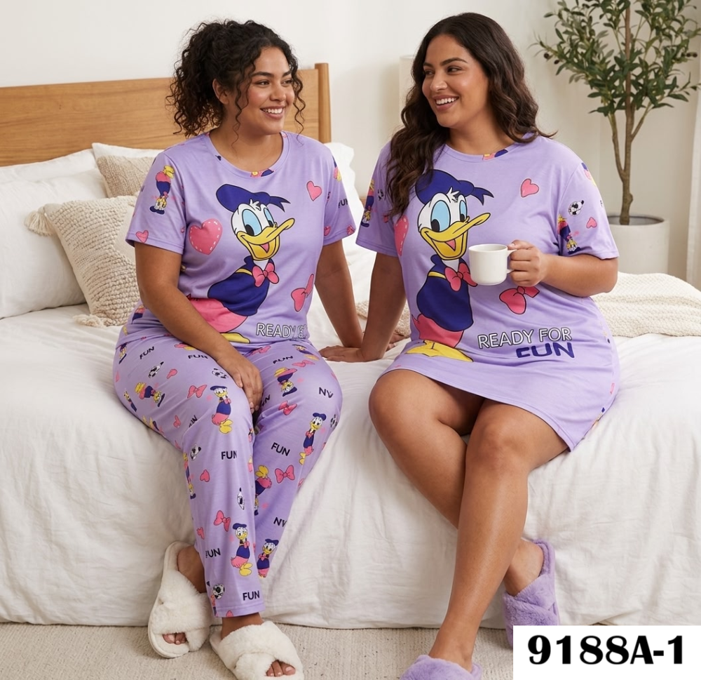 PIJAMA VIRAL 4 PIEZAS 9188A
