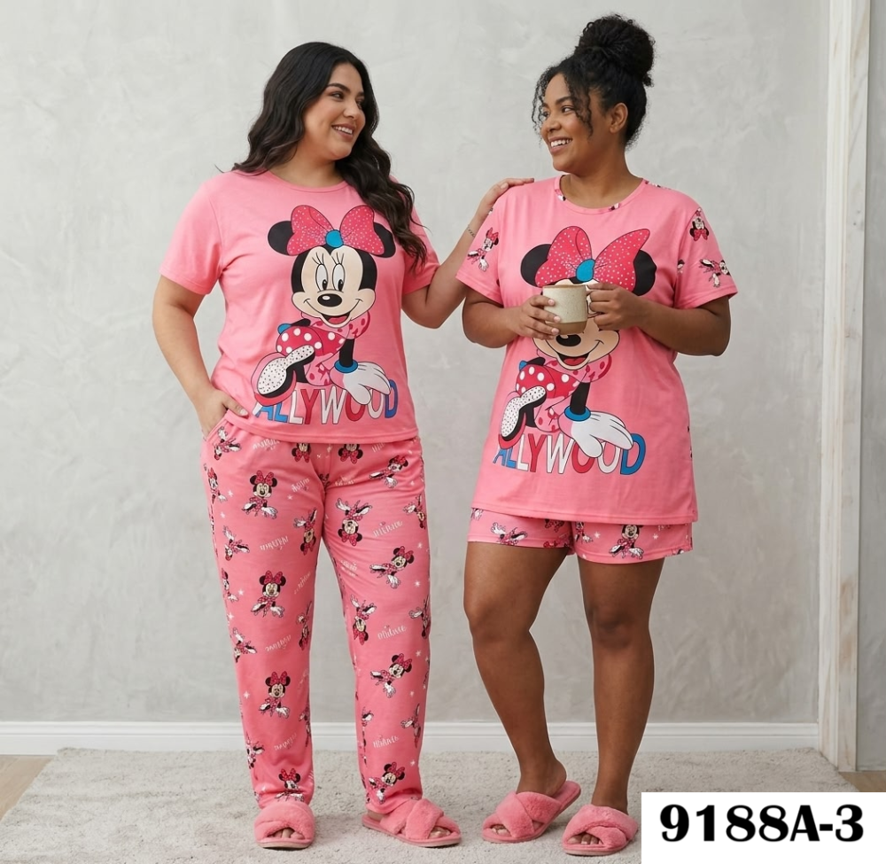 PIJAMA VIRAL 4 PIEZAS 9188A