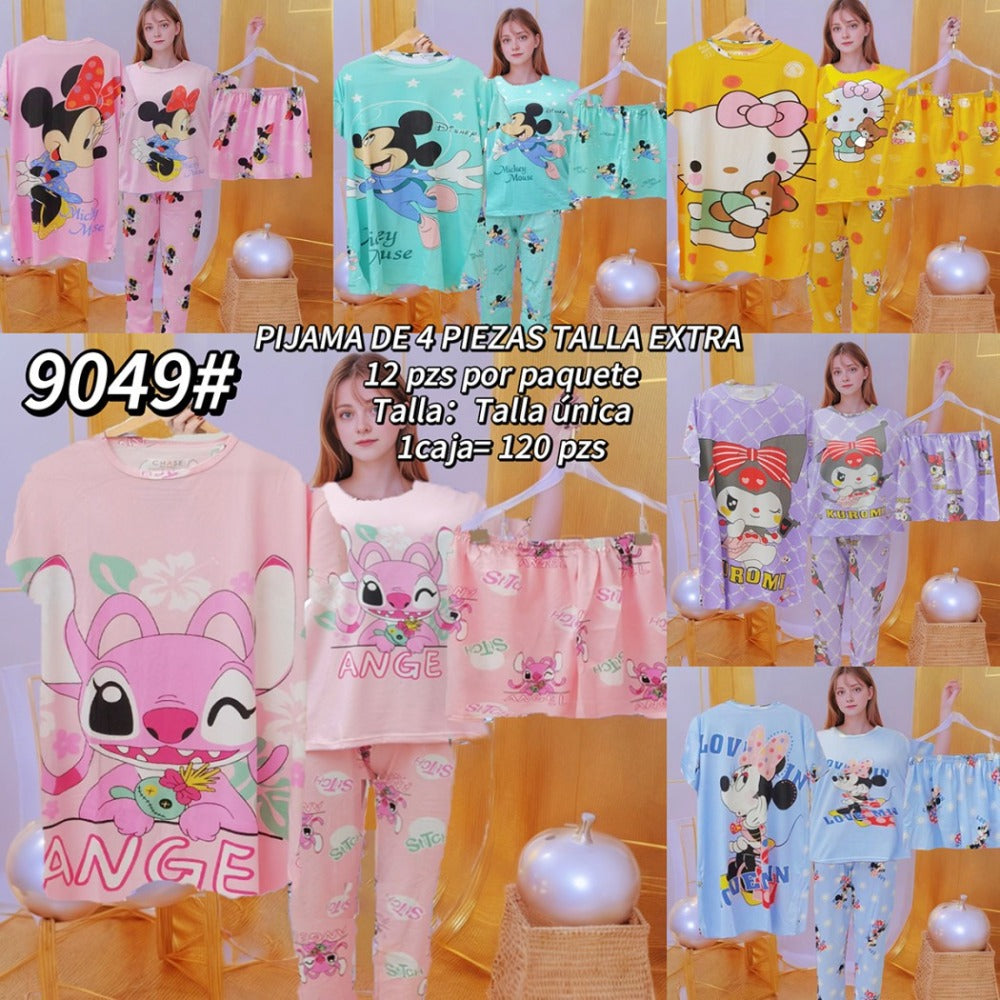 PIJAMA 4 PIEZAS BATA 9049