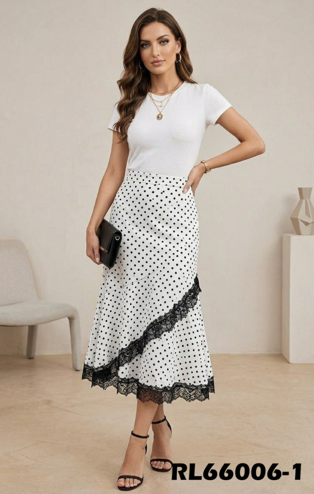 FALDA POLLA ENCAJE RL66006
