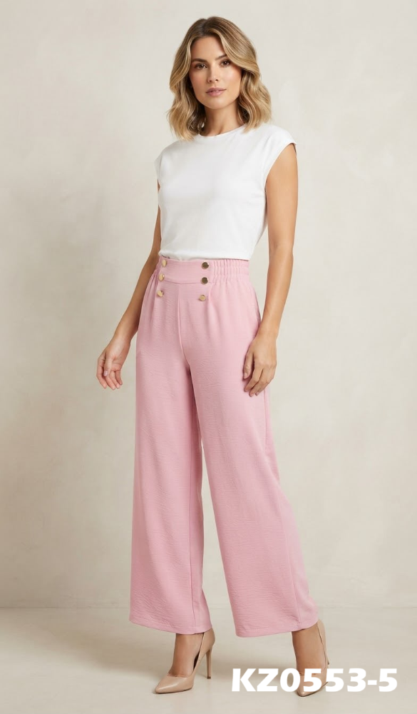 PANTALON BOTONES DORADOS KZ0553