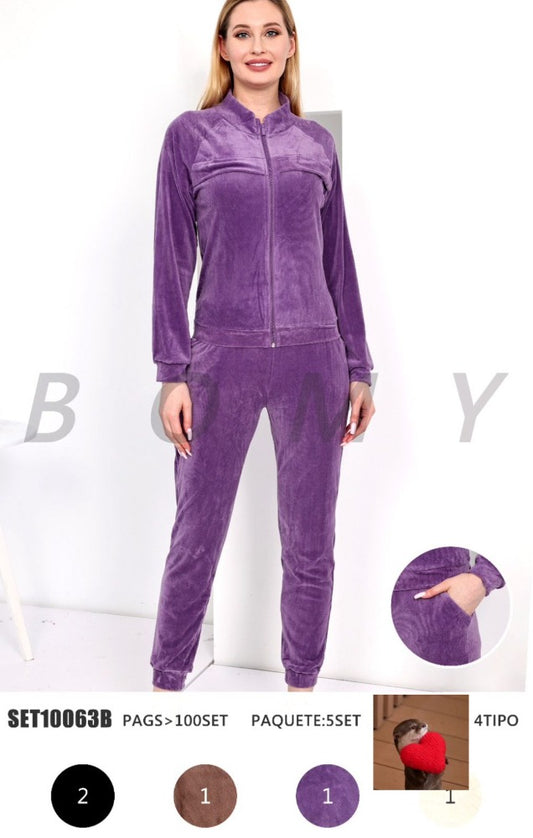 CONJUNTO TERCIOPELO SET10063B