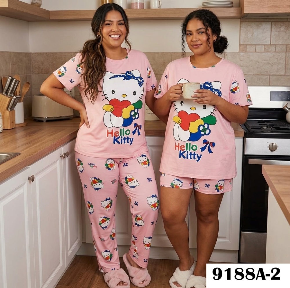 PIJAMA VIRAL 4 PIEZAS 9188A