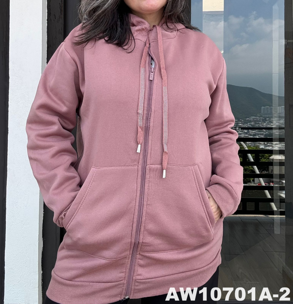 SUDADERA CON CIERRE AW10701A