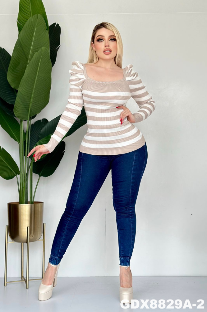 BLUSA RAYAS GDX8829A