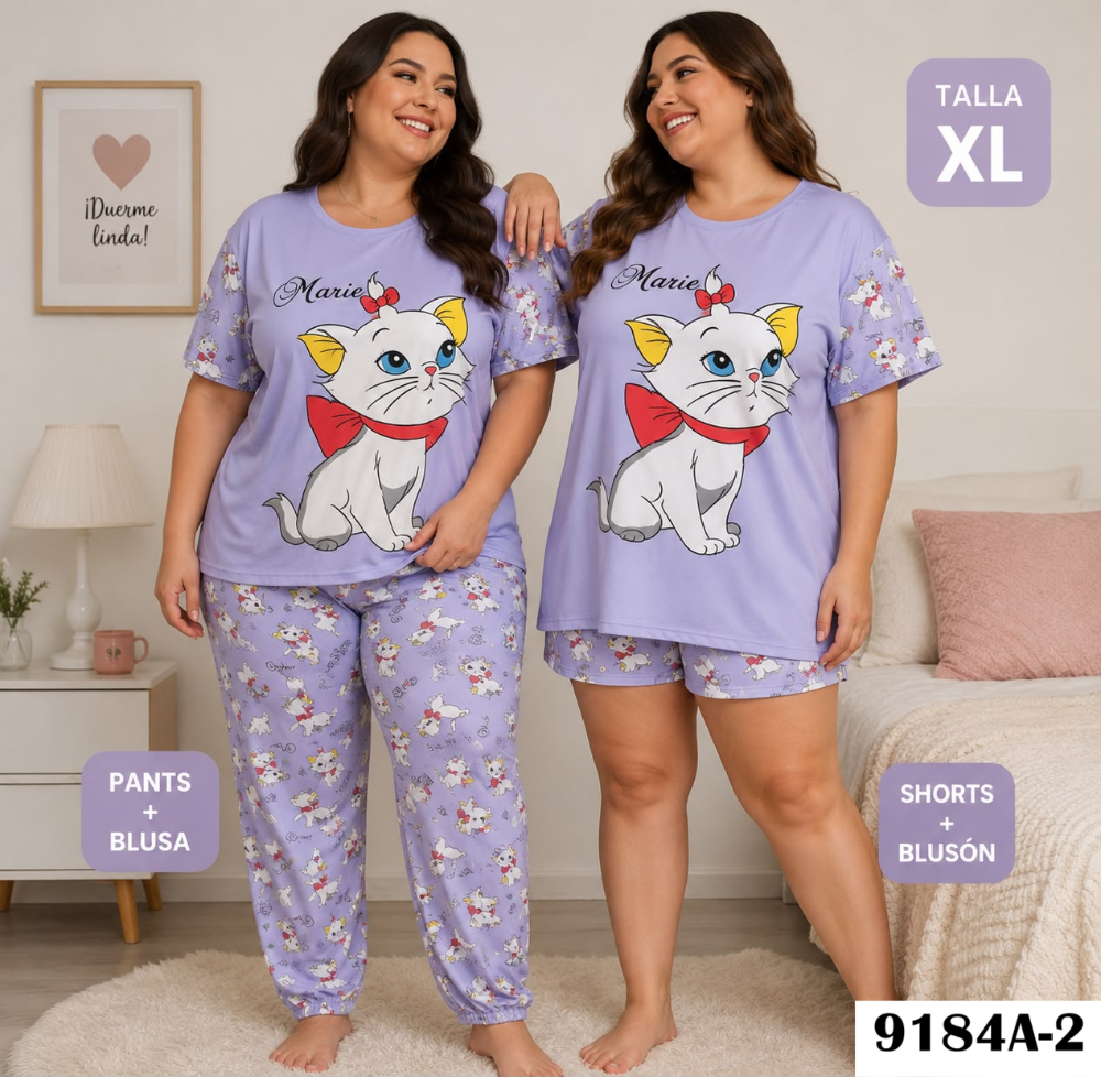 PIJAMA VIRAL 4 PIEZAS 9184A