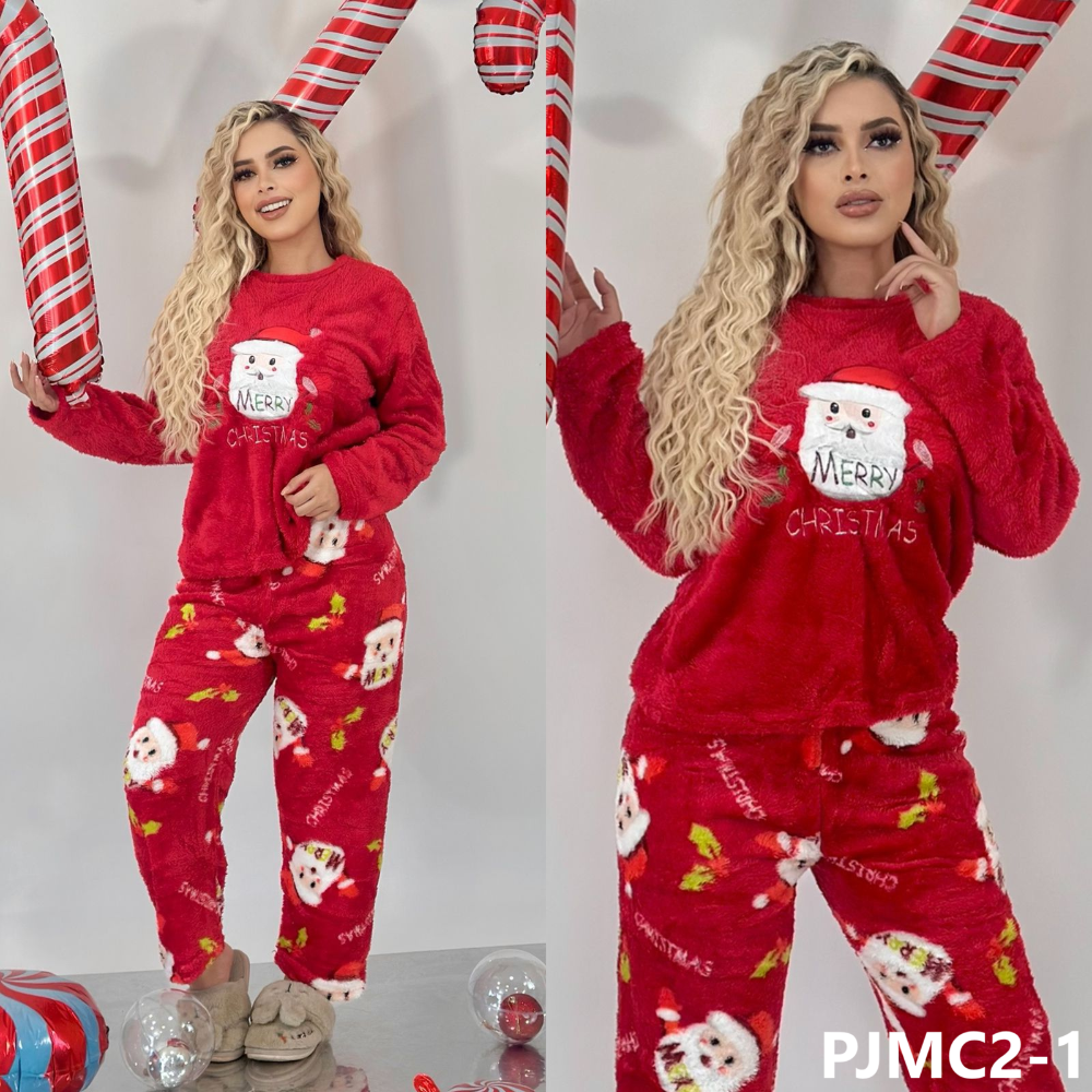 CONJUNTO PIJAMA NAVIDEÑA PJMC2