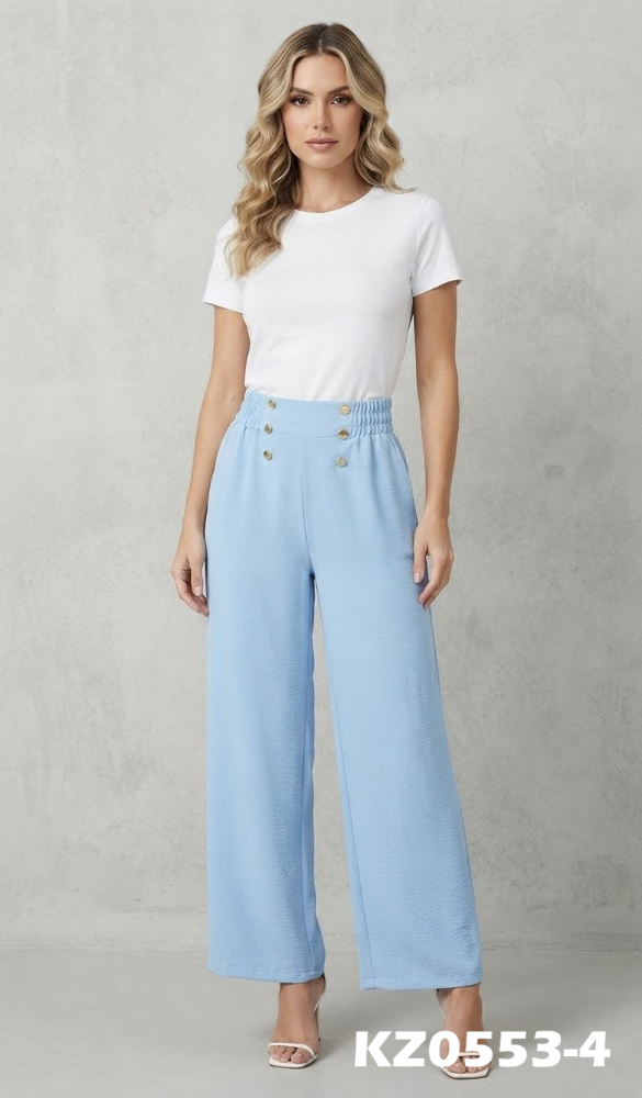 PANTALON BOTONES DORADOS KZ0553