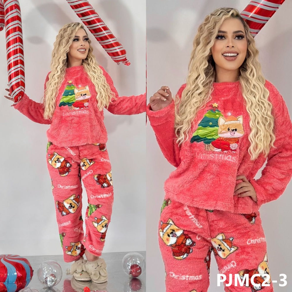 CONJUNTO PIJAMA NAVIDEÑA PJMC2