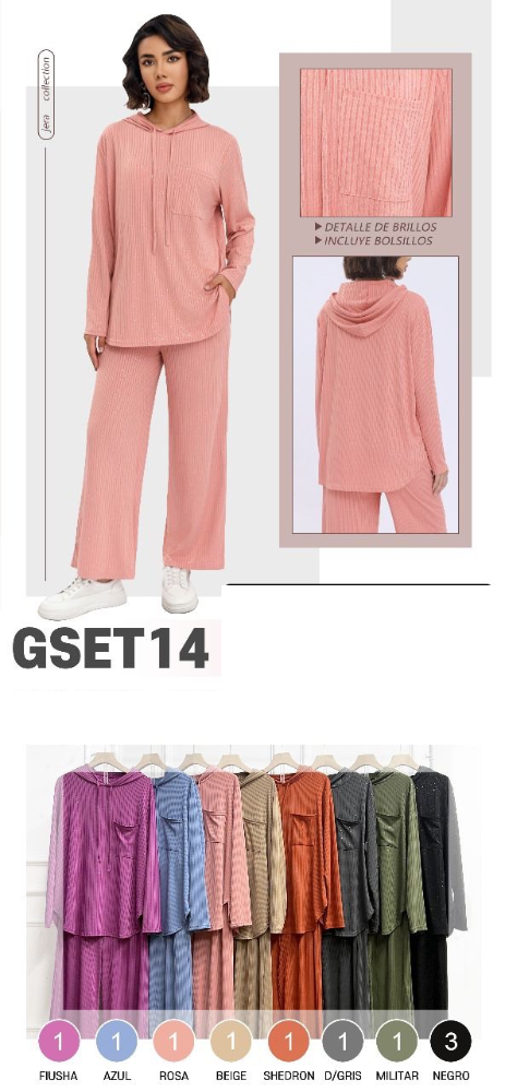 CONJUNTO PANTALON Y SUDADERA GSET14