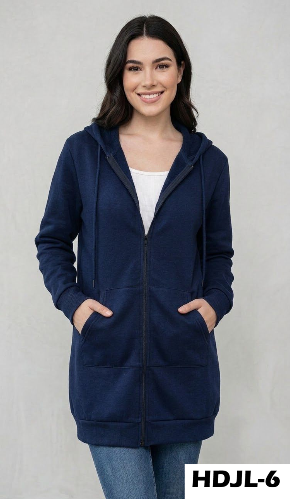 SUDADERA CIERRE LARGA HDJL