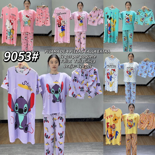 PIJAMA 4 PIEZAS BATA 9053