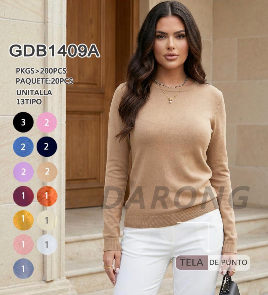 BLUSA PUNTO CAMEL GDB1409