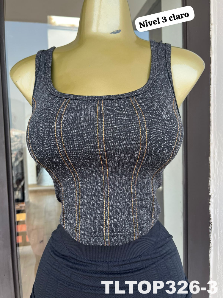 BLUSA 2X99 TLTOP326 MEZCLILLA