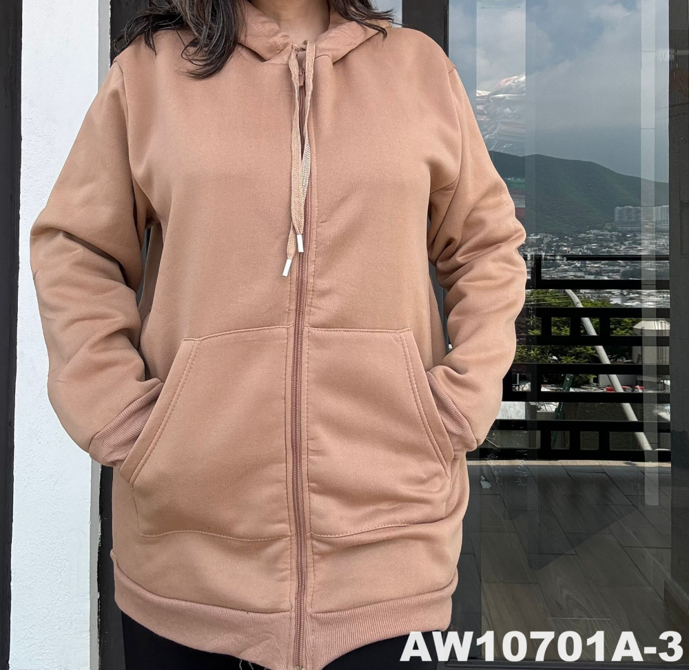 SUDADERA CON CIERRE AW10701A