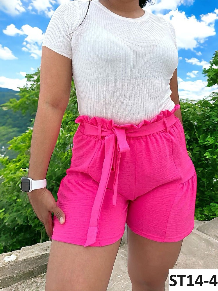 Short Lazo Cintura Curvas Liso
