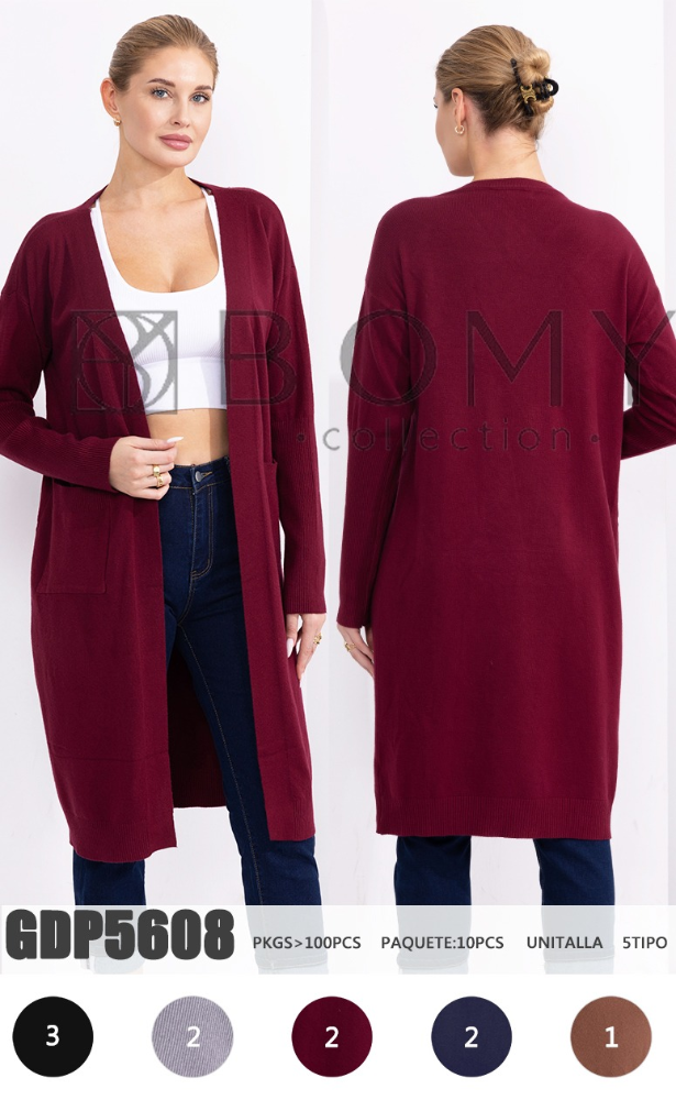 CARDIGAN LARGO MOKA GDP5608