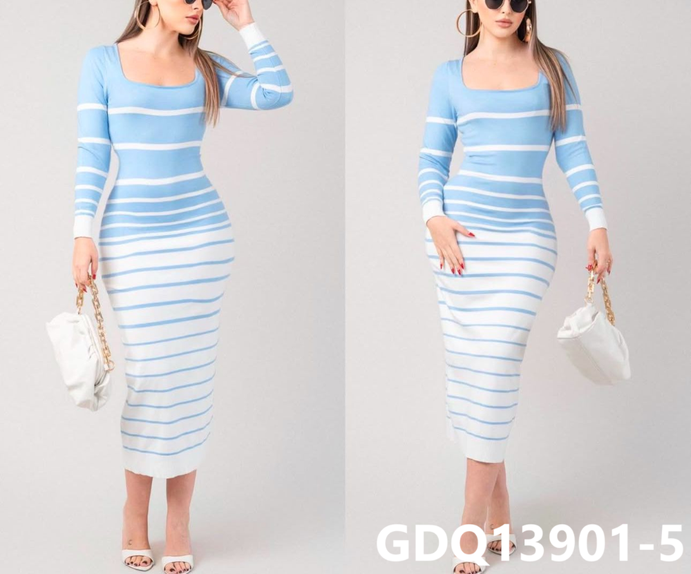 VESTIDO HERMOSO RAYAS GDQ13901