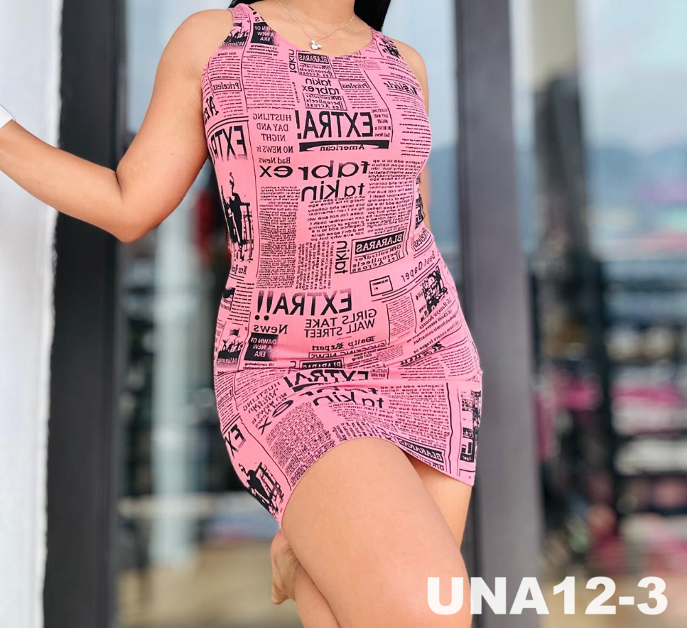 VESTIDO PERIODICO UNA12