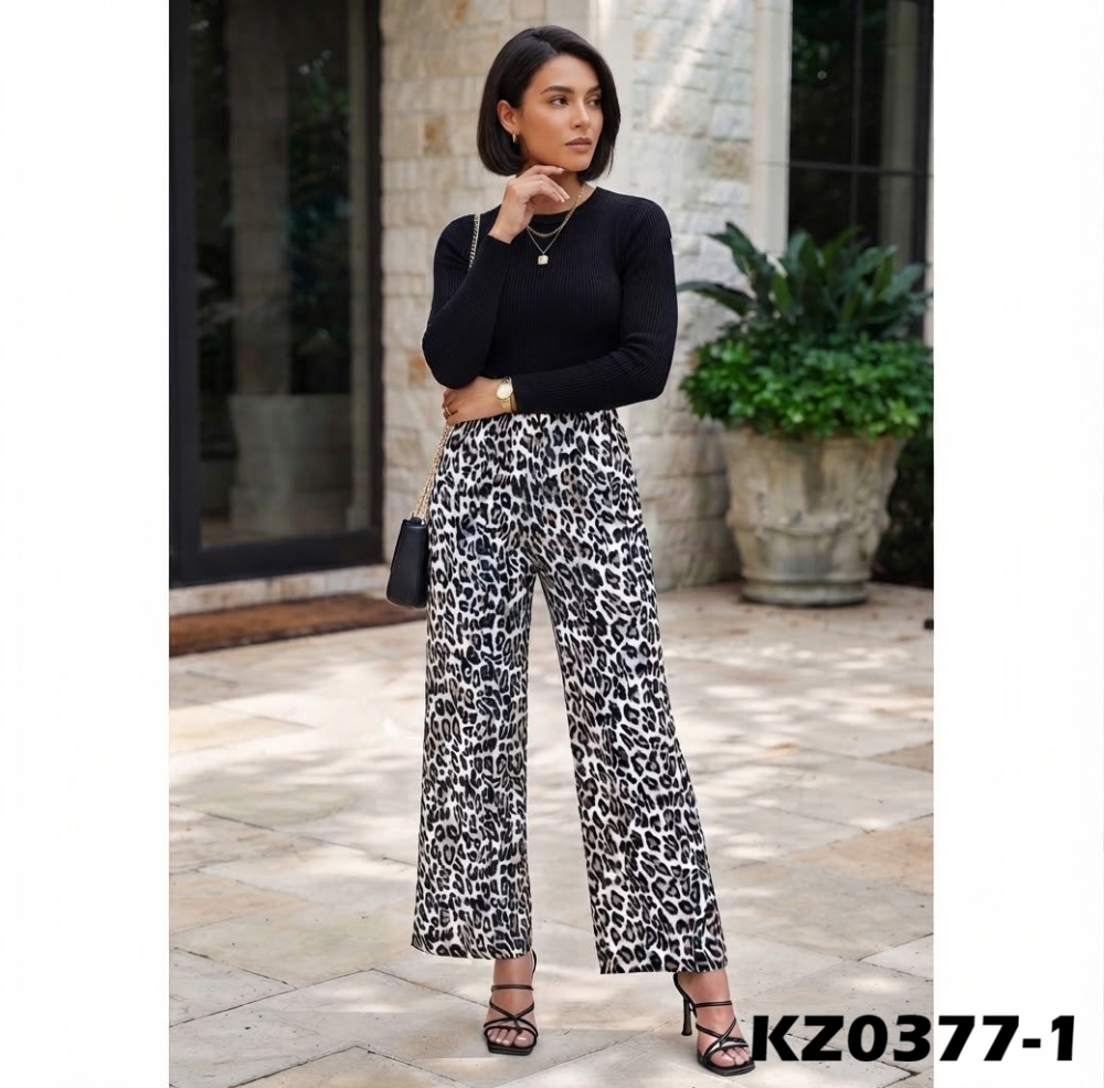PANTALON PALAZZO SAFARI KZ0377