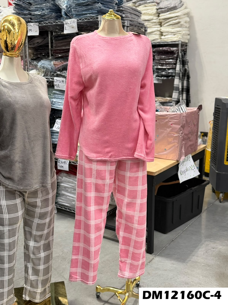 PIJAMA AFELPADA CUADRILLE DM12160C