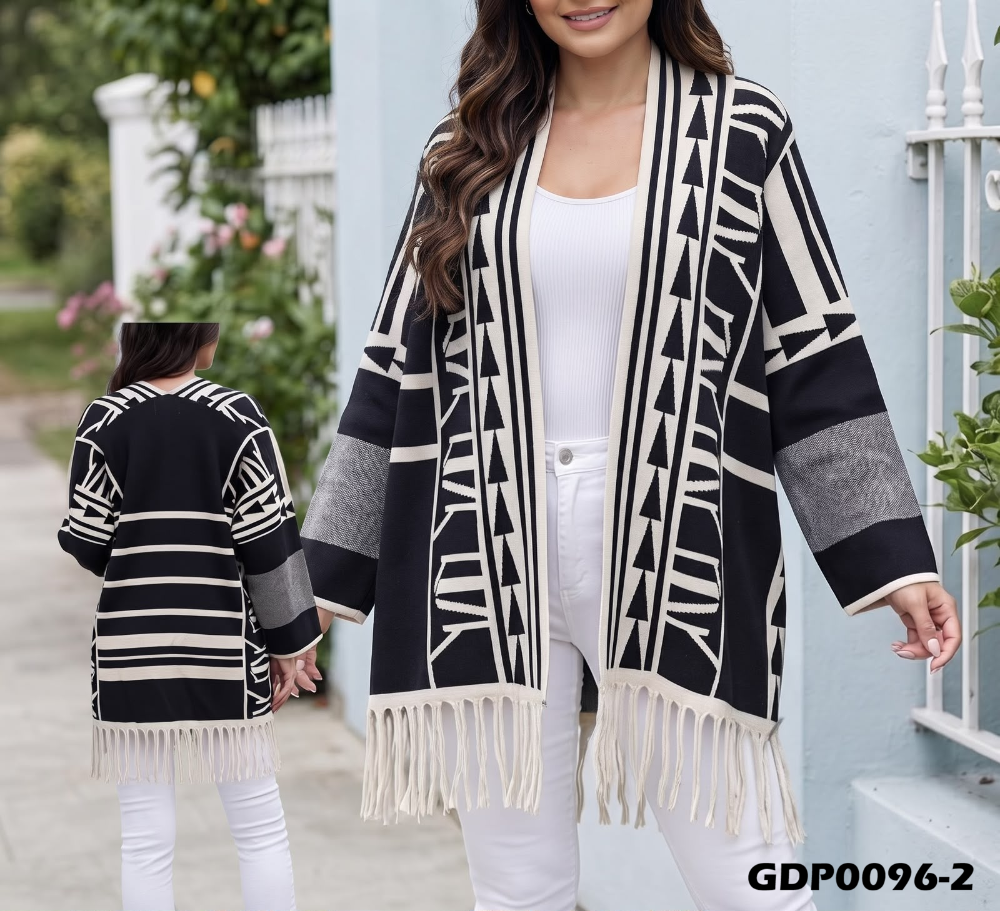 CARDIGAN ETNICO FLECOS GDP0096
