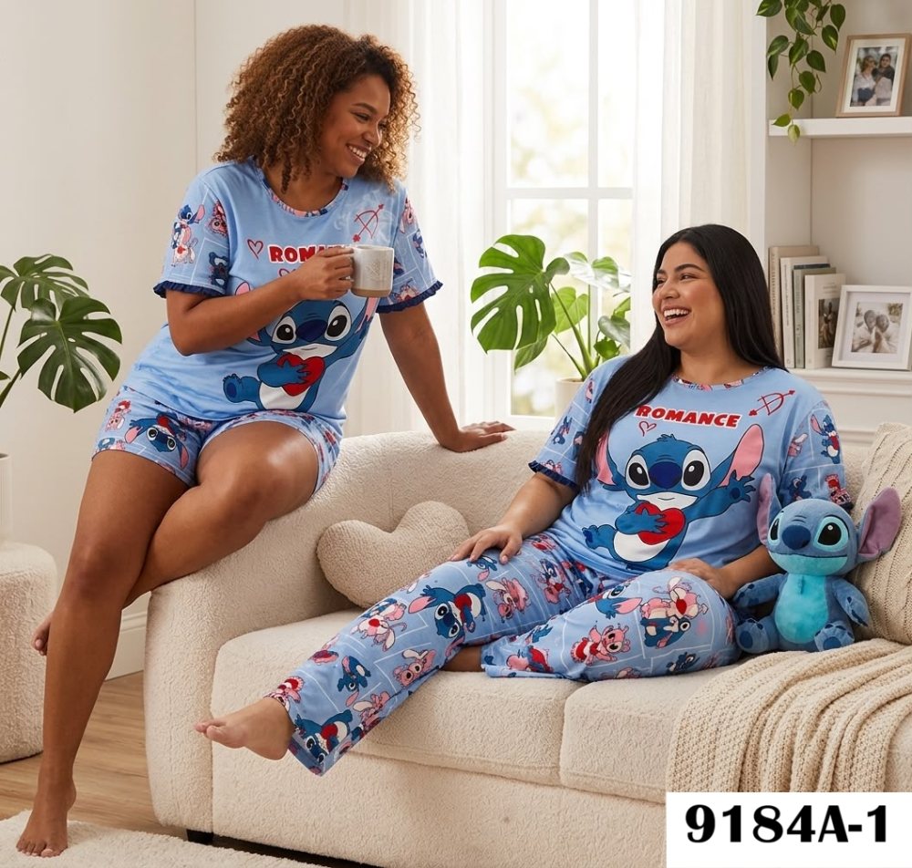 PIJAMA VIRAL 4 PIEZAS 9184A