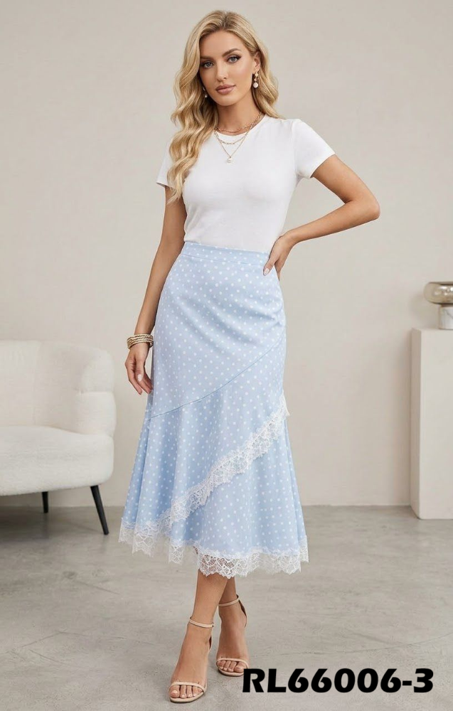 FALDA POLLA ENCAJE RL66006