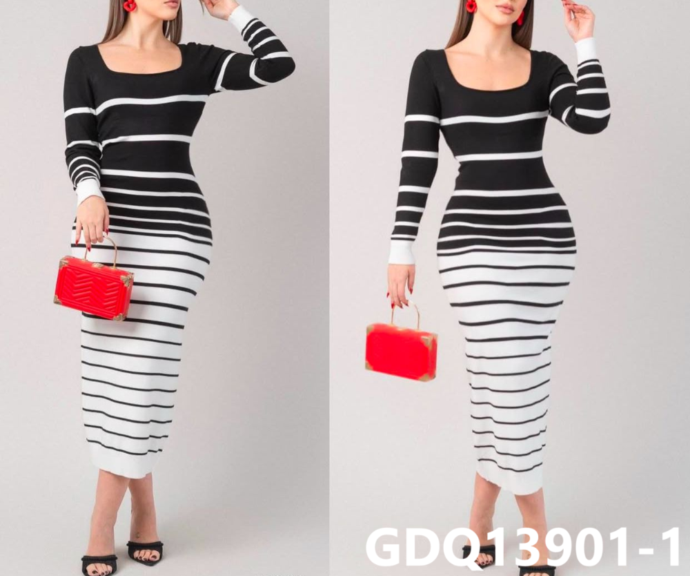 VESTIDO HERMOSO RAYAS GDQ13901