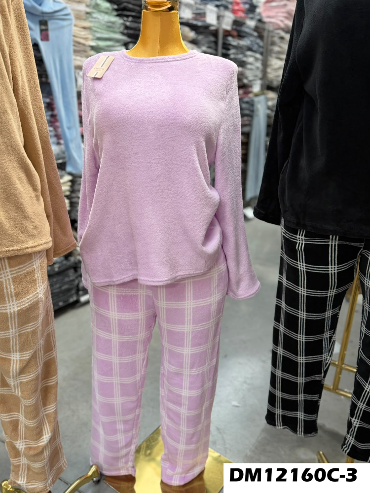 PIJAMA AFELPADA CUADRILLE DM12160C