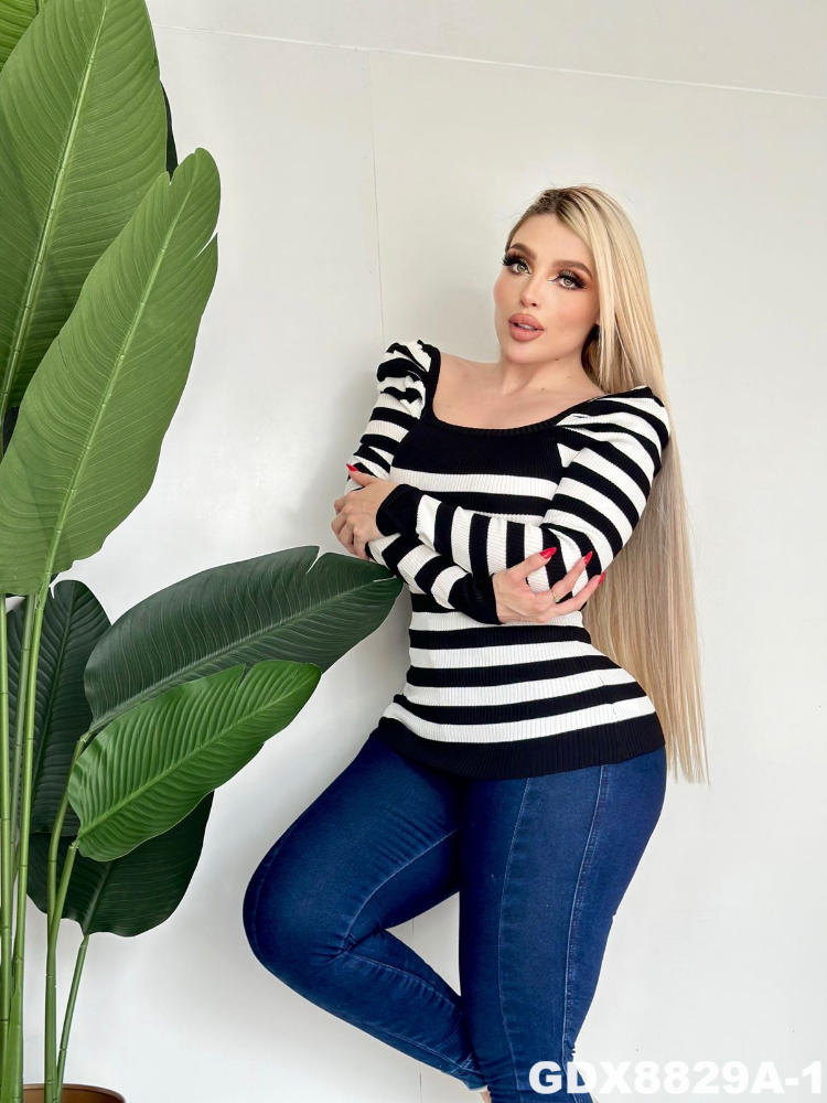 BLUSA RAYAS GDX8829A