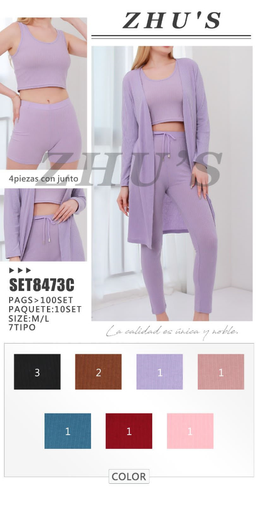 CONJUNTO 4 PIEZAS SET8473C