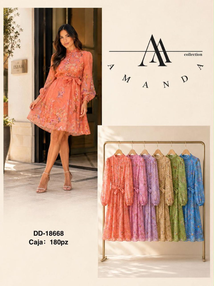 VESTIDO CAROLINA DD18668