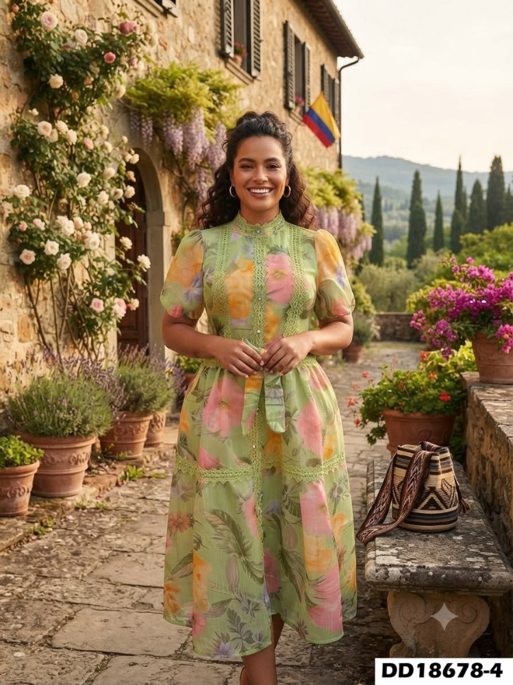 VESTIDO FLORAL ARANZA DD18678