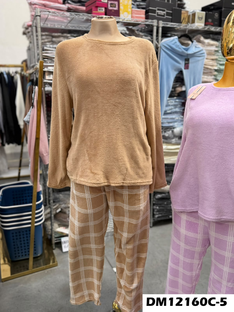 PIJAMA AFELPADA CUADRILLE DM12160C