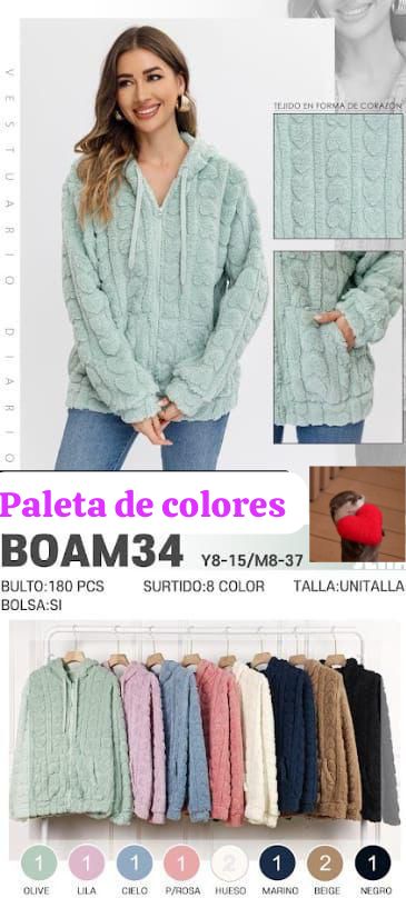 ABRIGO AFELPADO BOAM34