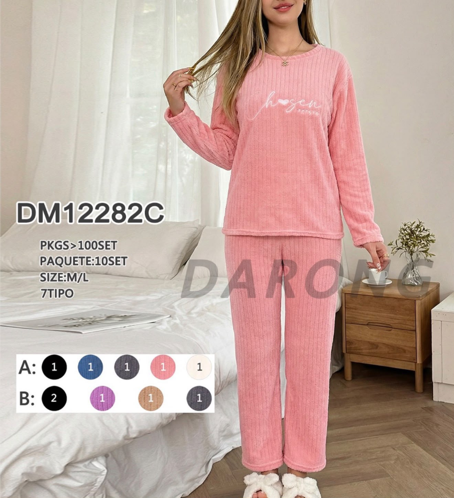 PIJAMA AFELPADA NUBE DM12282C