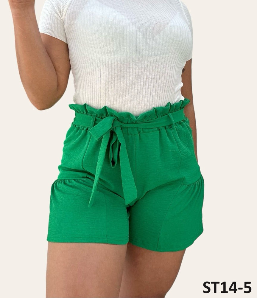 Short Lazo Cintura Curvas Liso