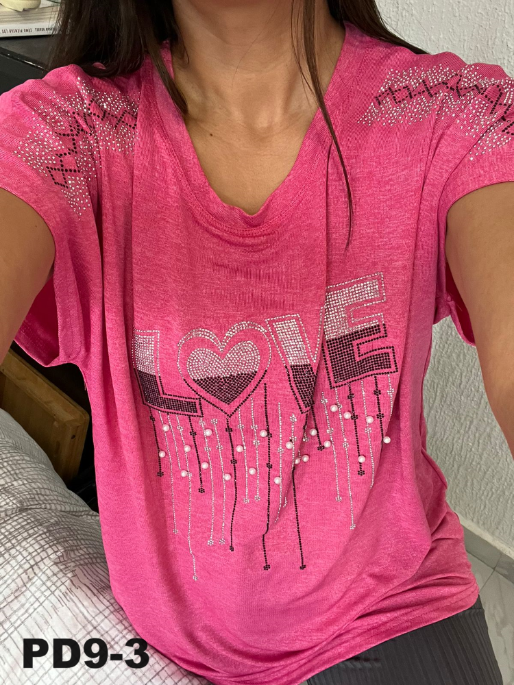 Blusa Piedras Love PD9