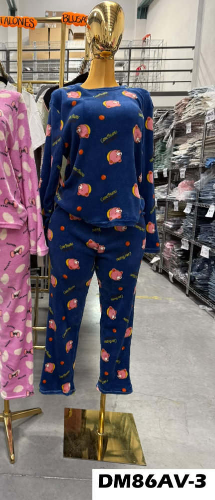 PIJAMA AFELPADA MOÑOS DM86AV