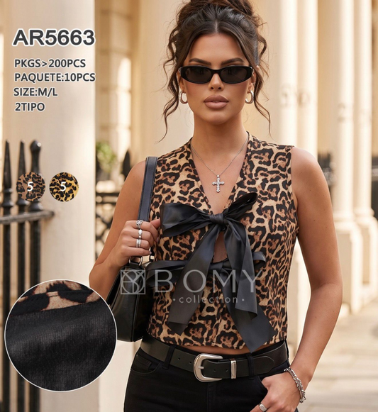 TOP MOÑO LEOPARD AR5663