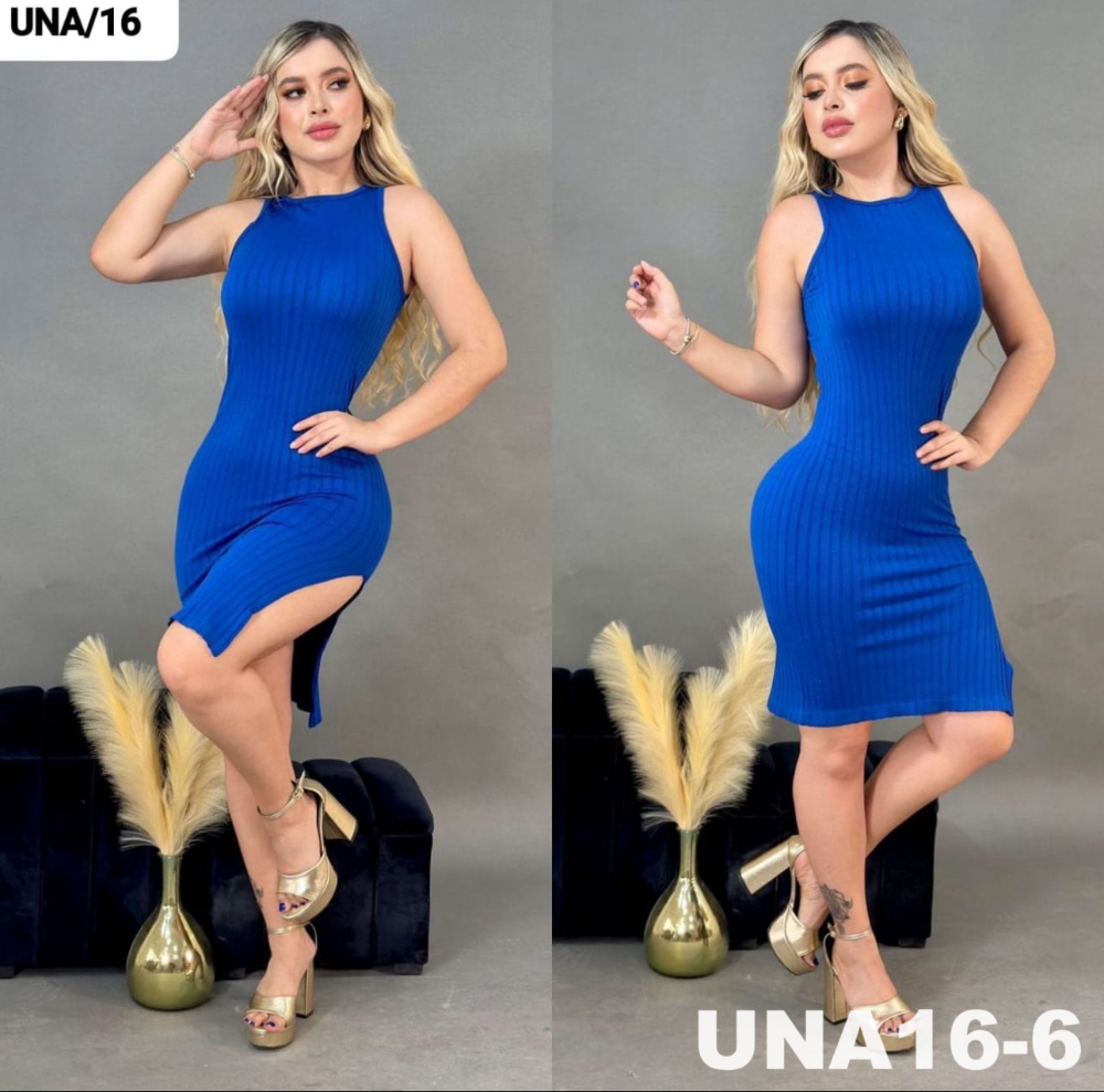VESTIDO UNA16 CUELLO BAJO